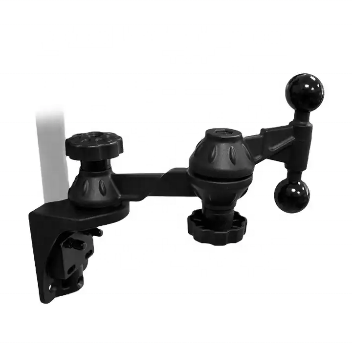 Boat Double swing Arm double ball head universal adjustable monitor stand mount Swing Dual for Plotters