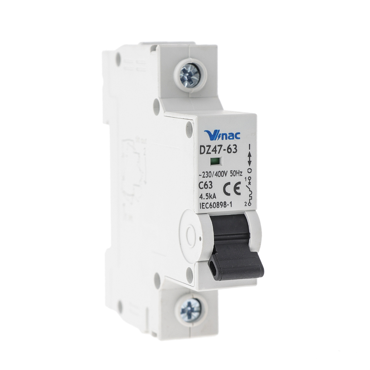 Low price DZ47-63  4.5KA 6KA 10KA  6A 10A 16A 20A 25A 32A 40A 50A 63A mini circuit breakers miniature MCB 1P/2P/3P/4P