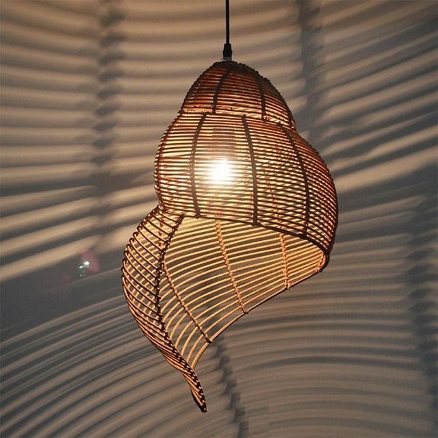 High Quality Hanging Chandelier Led Bamboo Pendant Light for indoor