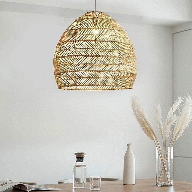 High Quality Hanging Chandelier Led Bamboo Pendant Light for indoor