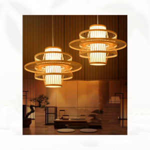 Vietnam Bamboo Lamp Handmade Handicraft Product Art Home Decor Handmade Rattan Lamp Bamboo Pendant Light Lamps Shades