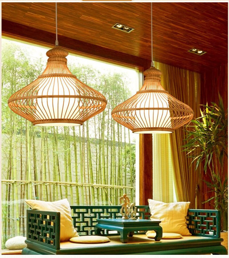 Vietnam Bamboo Lamp Handmade Handicraft Product Art Home Decor Handmade Rattan Lamp Bamboo Pendant Light Lamps Shades