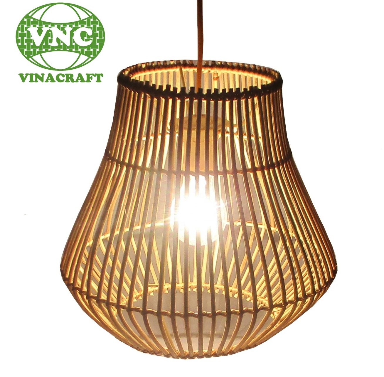 Bamboo Drum Hanging Ceiling Lights Woven Chandelier  Bamboo Pendant Light Handmade Lamp Shade