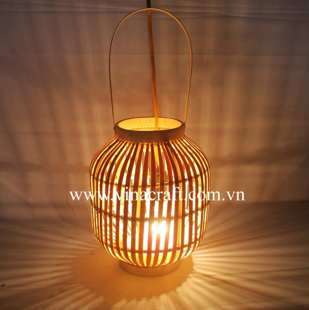 Bamboo lamp shade weaving lampshade Bamboo Pendant Lights Hand Woven Spherical Stairwell Lighting