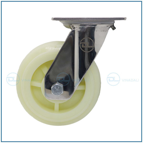 Wholesale High Quality Stainless Steel Caster Wheel Made From PP Size 6 Inches White Color From Vietnam