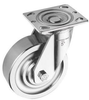 Premium Full Stainless Steel Inox 316 Caster Wheel size 100mm 125mm 150mm 200mm heavy duty for food cart