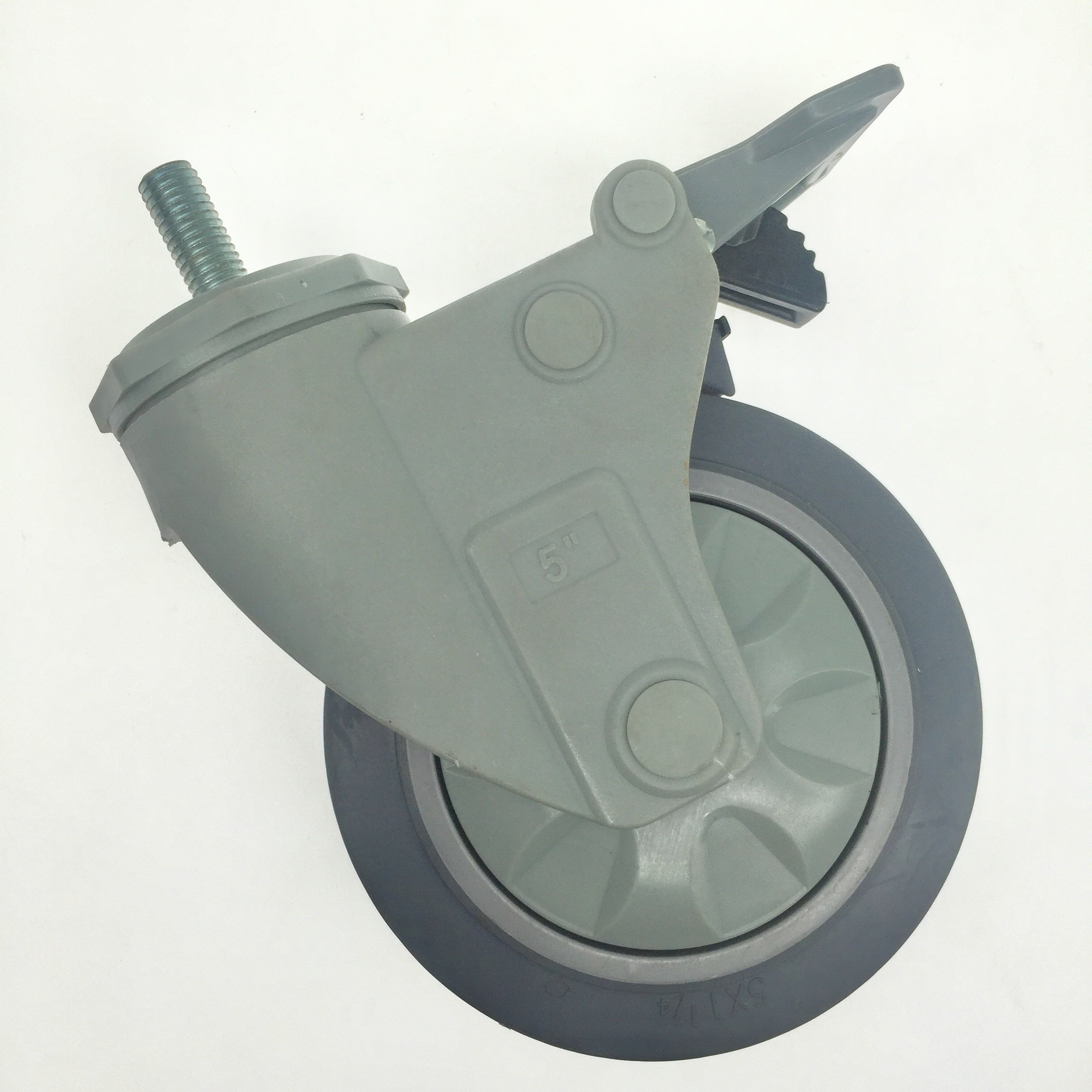 OEM/ODM High Quality 4 Inch Medical Thermoplastic Rubber Caster Locking Noiseless Industrial Caster Wheels from Viet Nam