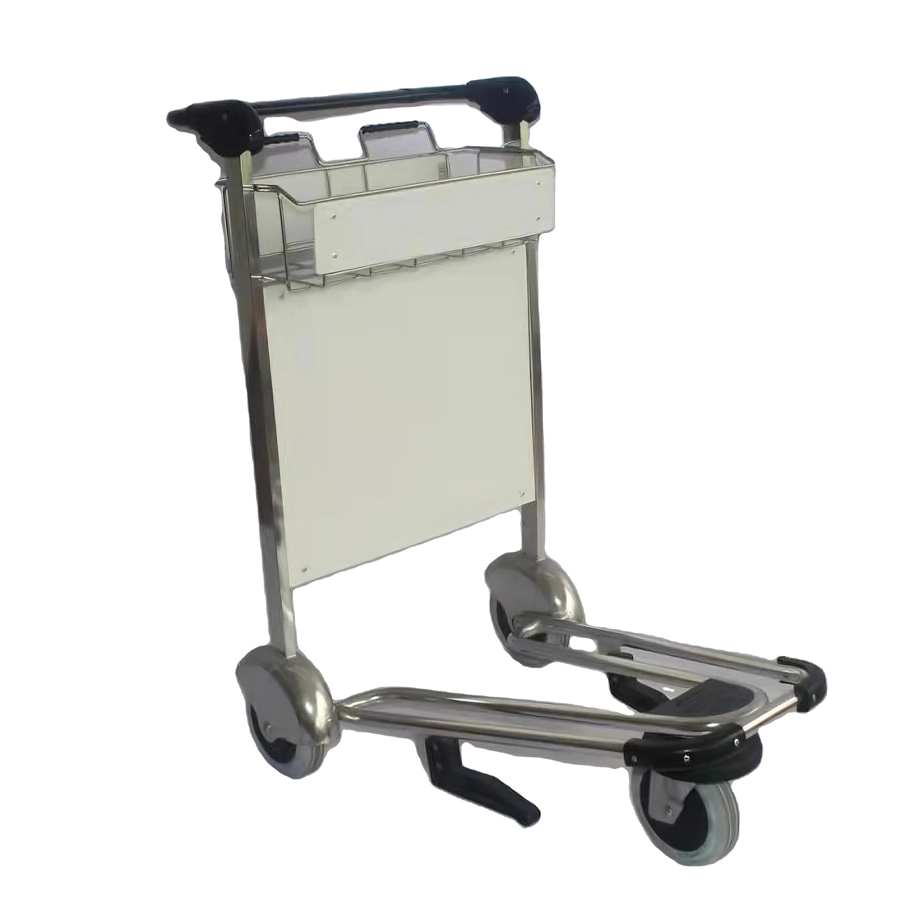 OEM ODM service passenger baggage airport luggage trolley with automatic brake Load Capacity 300 kg