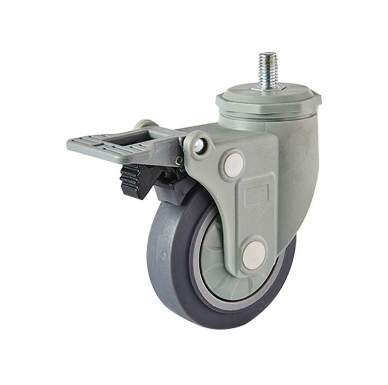 OEM/ODM High Quality 4 Inch Medical Thermoplastic Rubber Caster Locking Noiseless Industrial Caster Wheels from Viet Nam