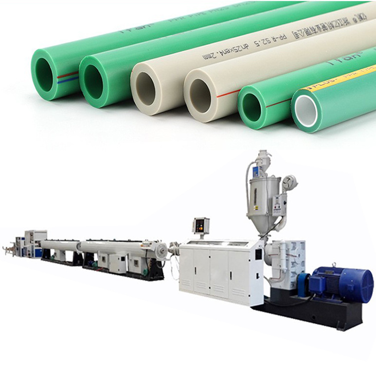 20-63mm PPR HDPE pipe three layer co-extrusion production line/plastic tube making machine