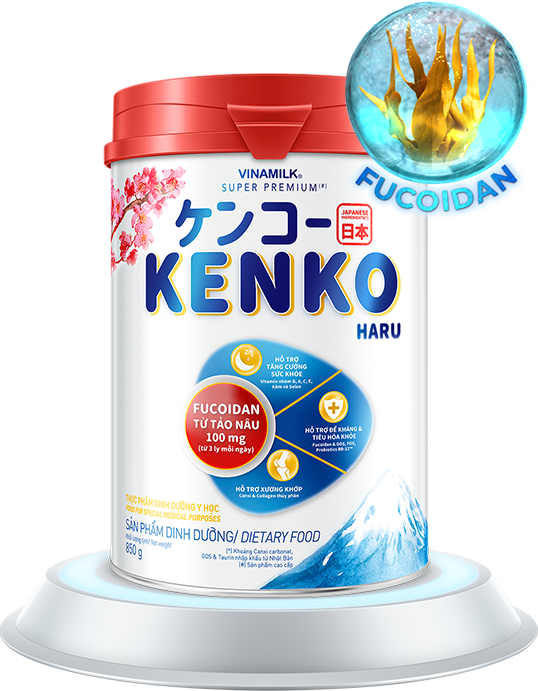 Vinamilk Kenko Haru - Milk powder with Japanese nutrients for adults - Competitive price - 850g x 12 tins/carton