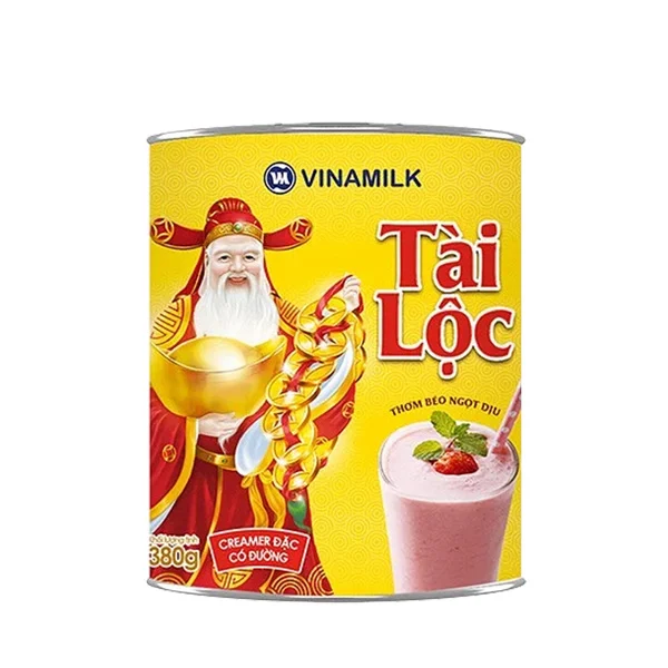 Vinamilk -  Tai Loc brand - Sweetened Condensed Milk - High quality - Wholesale - 380g x 48 tins per carton GMP HALAL BRC ISO