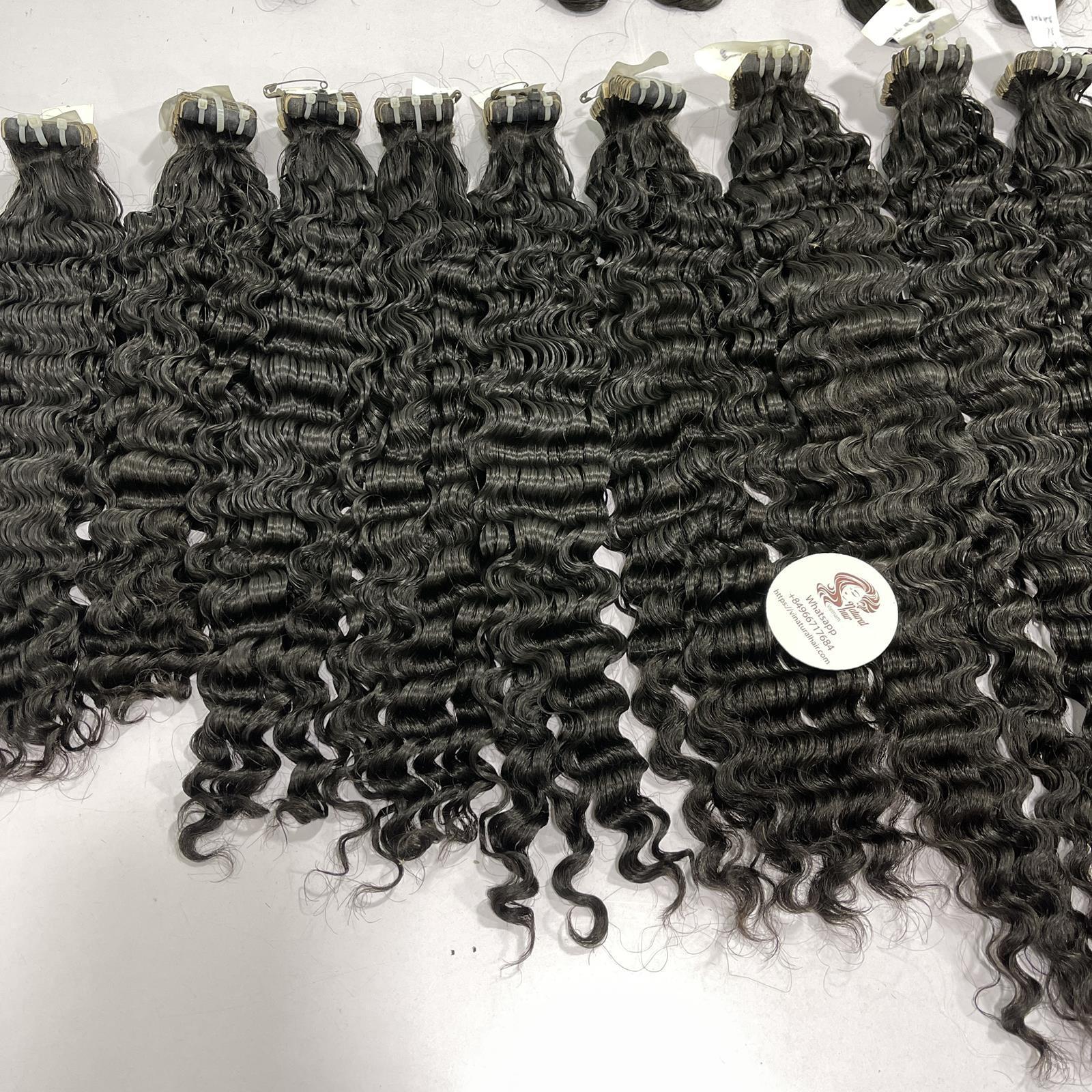 Burmese Tape in hair extensions100% Cambodia Raw Human Hair full color