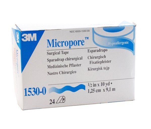 Micropore Surgical Paper Tape 1530 - 1/ 1530 - 2/ 1530 - 3 White Breathable Medical Tape Fast Shipping Always in Stock