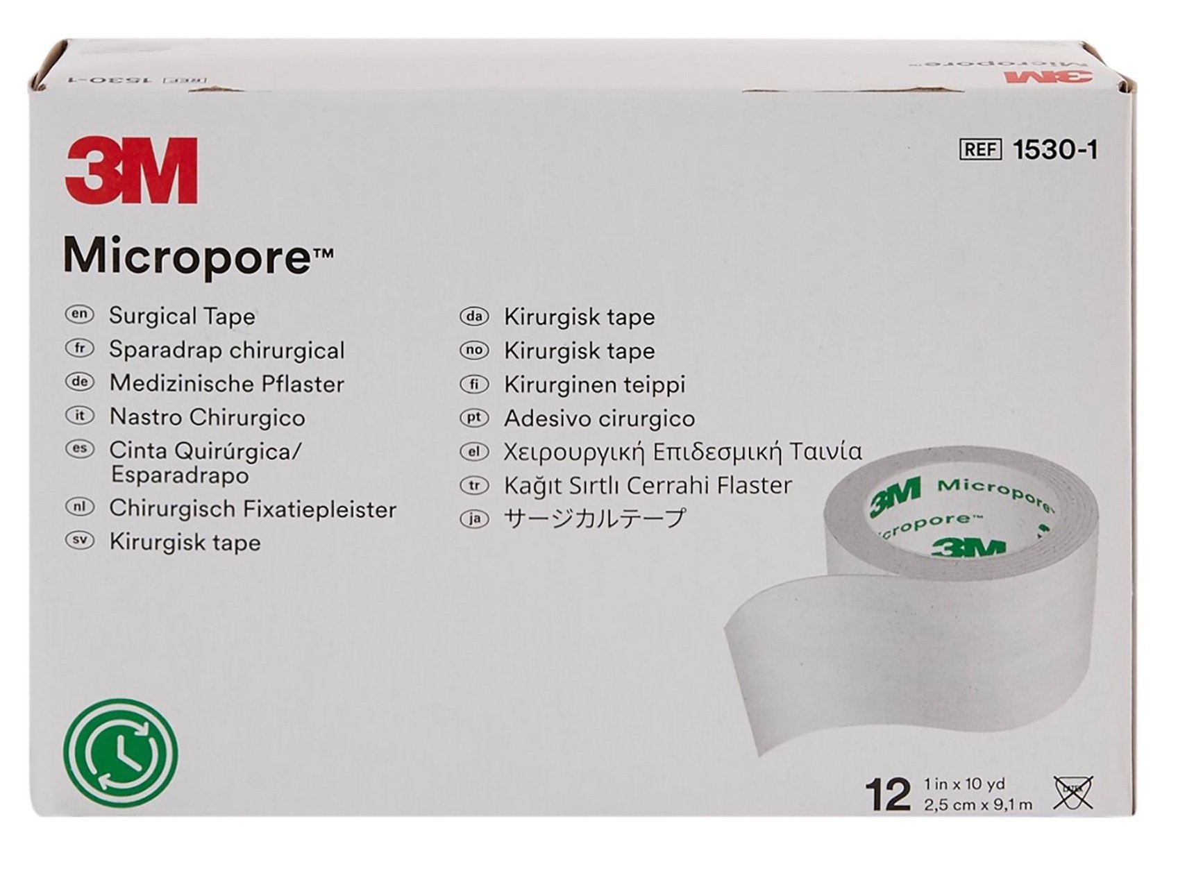 Micropore Surgical Paper Tape 1530 - 1/ 1530 - 2/ 1530 - 3 White Breathable Medical Tape Fast Shipping Always in Stock