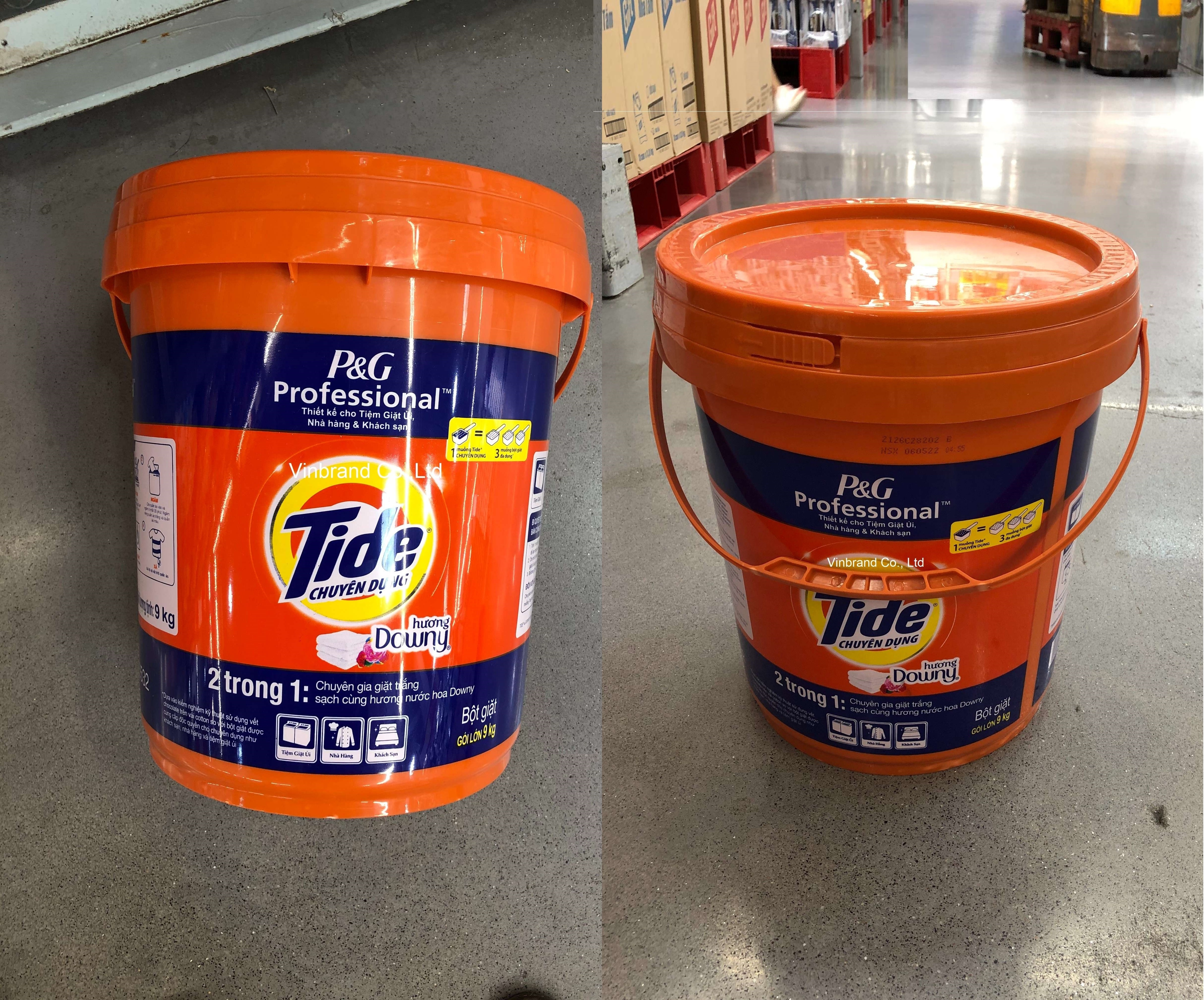 Tidee Downi Detergent powder bucket 9kg _ (Minimum order quantity: 1 x 20