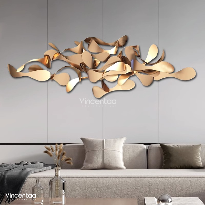 Vincentaa Custom Patchwork Metal Wall Decoration Wall Art Cloud Shape Modern Art