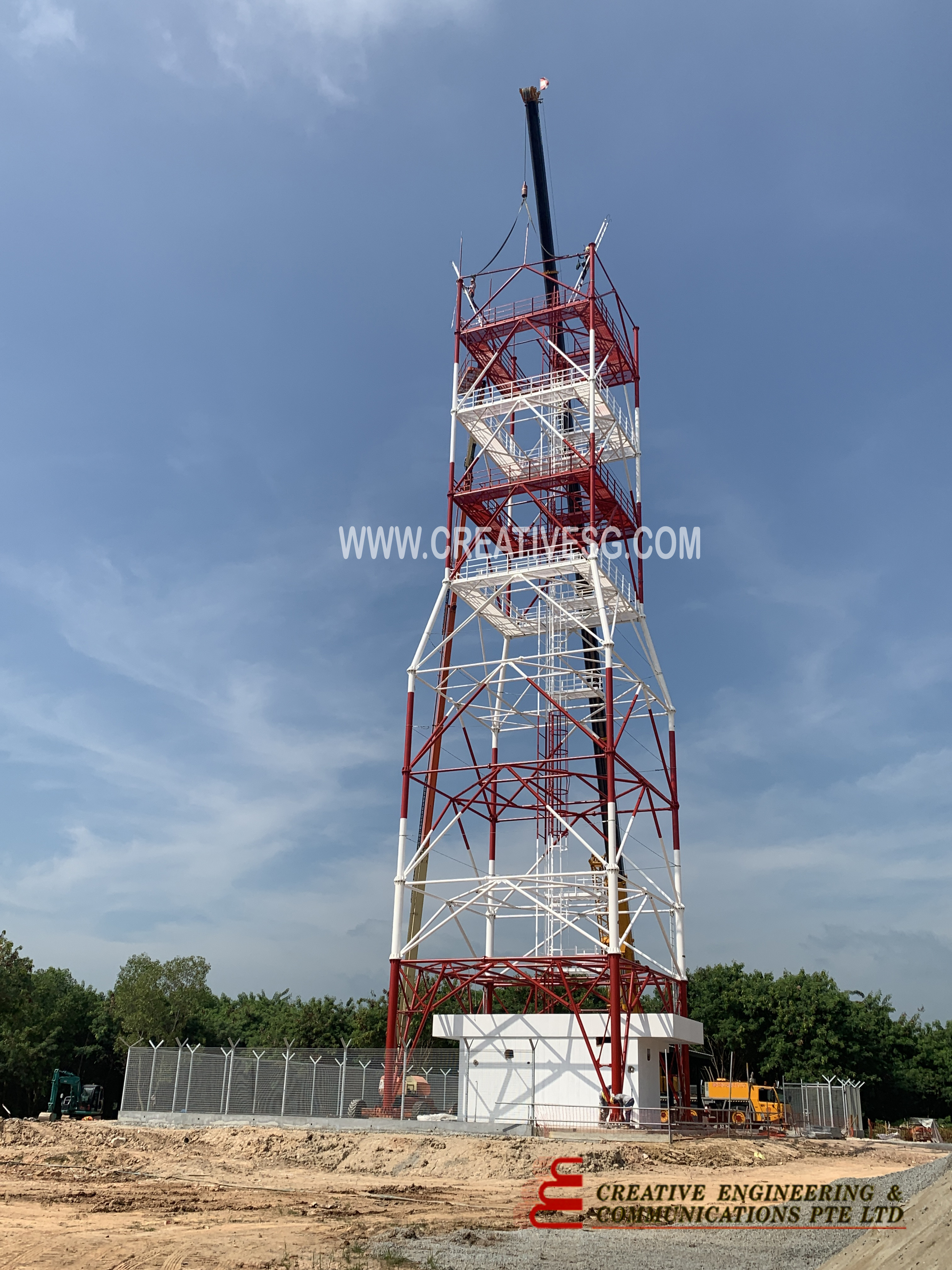 Steel Lattice Galvanized Self Supporting Telecommunication Antenna Tower Galvanized Angular Steel Gps Radio Antenna Tower