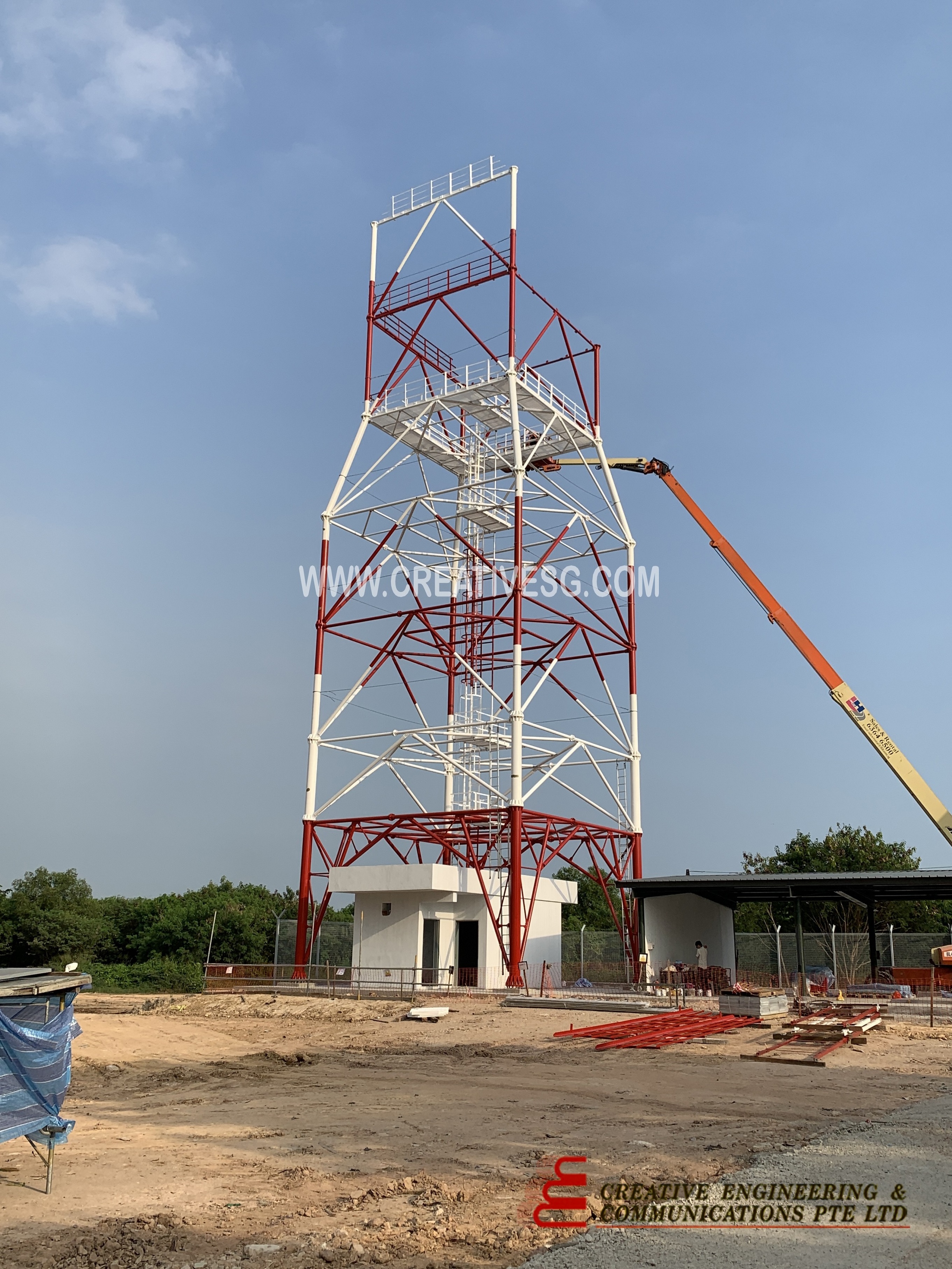 Steel Lattice Galvanized Self Supporting Telecommunication Antenna Tower Galvanized Angular Steel Gps Radio Antenna Tower