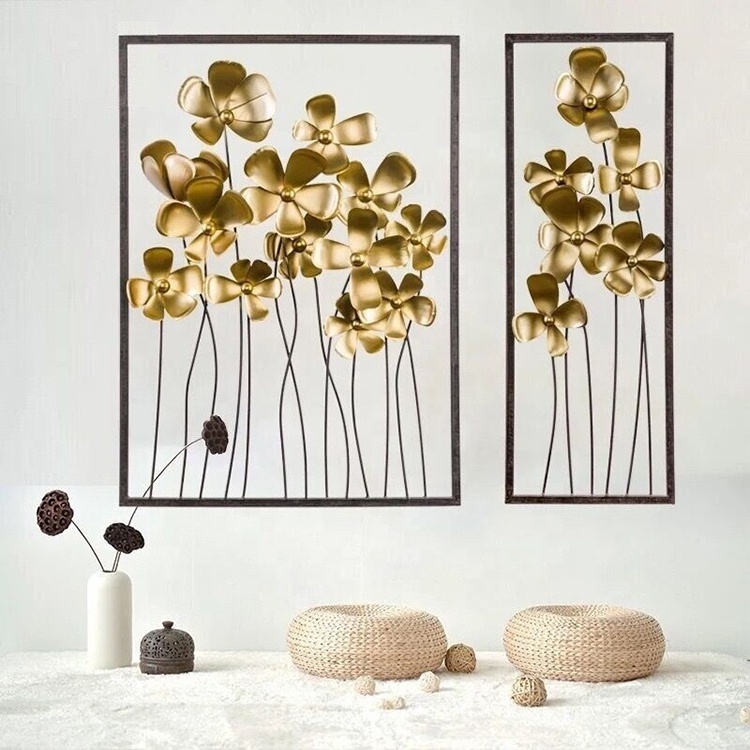 3d Metal Flower Wall Art Stickers Hangings Wedding Home Decor