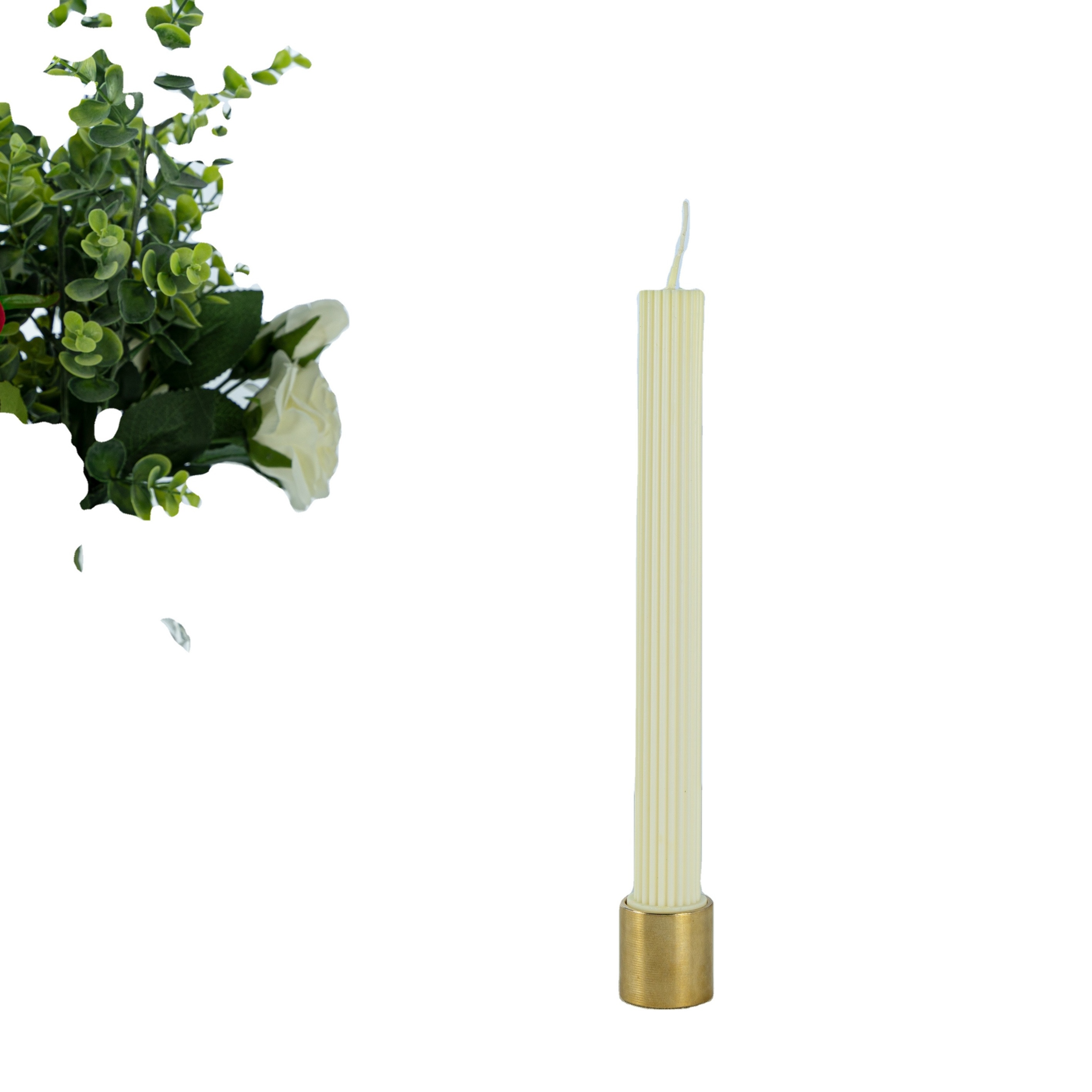 Column Brass Candle Holders Fit Standard Tapered Pillar Candles Metal Candlestick Holder Centerpieces Votive Church Application