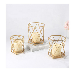 Geometric Metal Gold Votive Tealight Candle Holder for Wedding Decoration Home Decoration