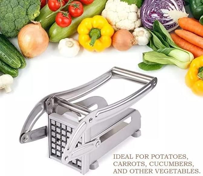 Stainless Steel Potato Cutter french Fry Slicer Potato Chips Maker Dicer Cutting Machine Tools Perfect for potato