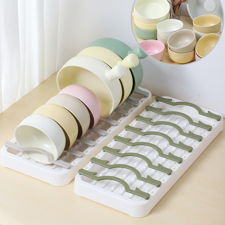 Adjustable Detachable Plates Bowls and Dishes Drying Rack Kitchen Counter Sink Organization and Storage