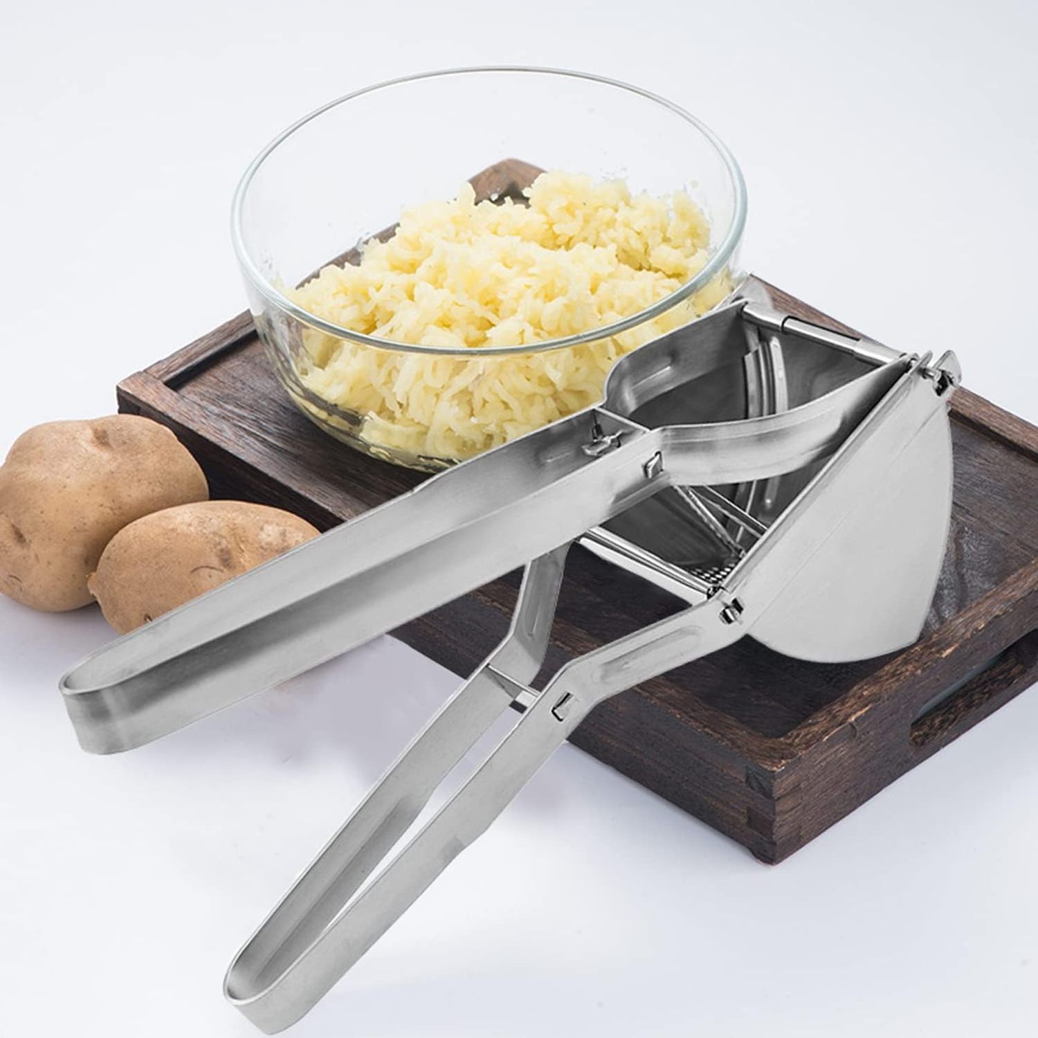 Potato Ricer and Potato Masher Stainless Steel Large Capacity Mashed Potatoes Masher fruit juicer