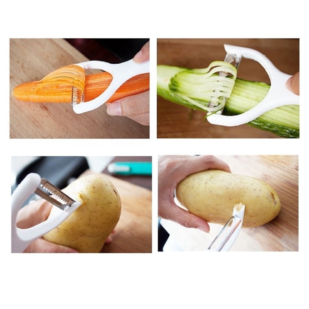 Multifunctional 360 Degree 3 Set Rotary Carrot Potato vegetable Peeler