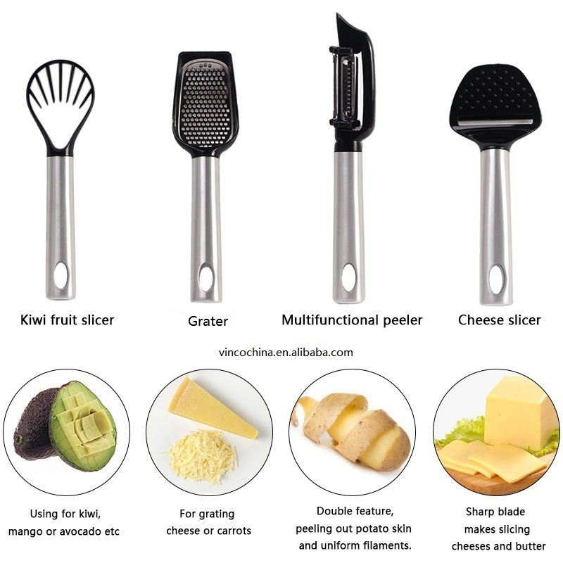 2024 New Wholesale kitchen accessories 9pcs stainless steel kitchen gadgets set kitchen gadget set