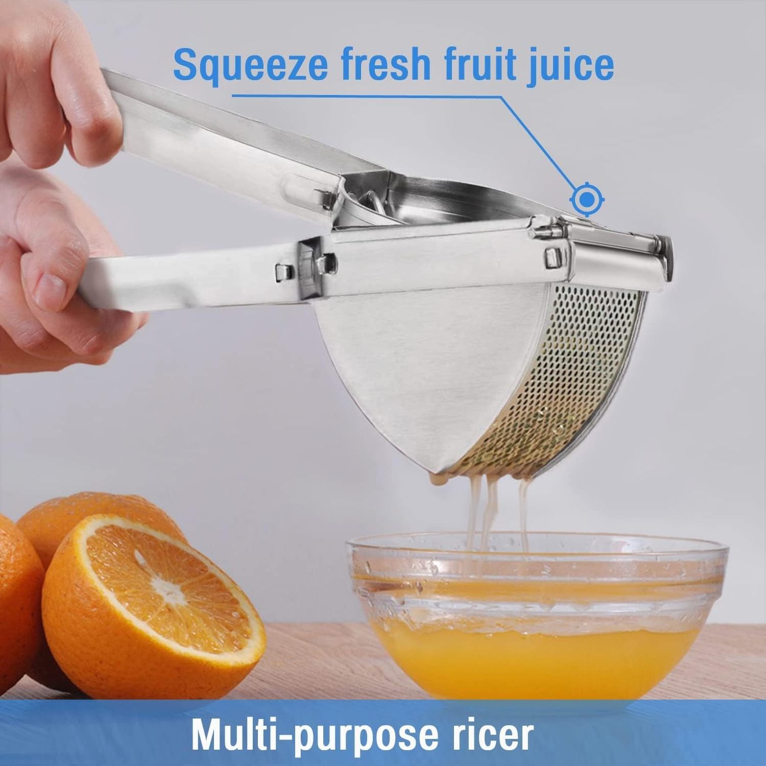 Potato Ricer and Potato Masher Stainless Steel Large Capacity Mashed Potatoes Masher fruit juicer