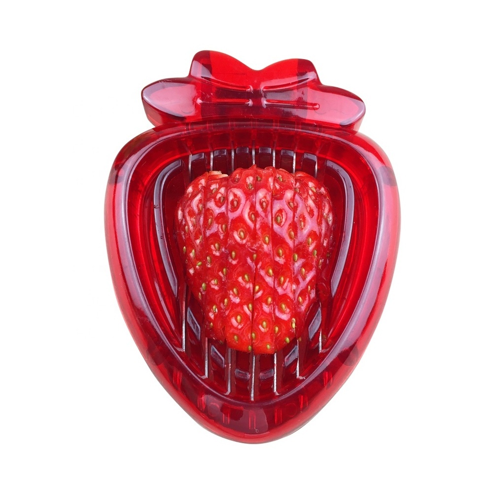 Best Price Wholesales Healthy Fruit Carving Tools Salad  Strawberry Slicer Cutter and Kitchen Gadget