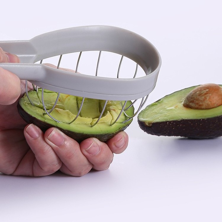 Factory whole sale  Kitchen Accessories Plastic 3 In 1 Avocado Slicer and Cuber Kiwi Fruit Peeler Cutter