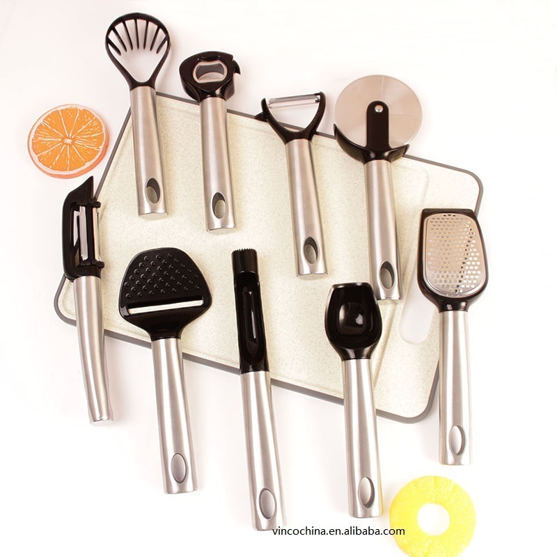 2024 New Wholesale kitchen accessories 9pcs stainless steel kitchen gadgets set kitchen gadget set