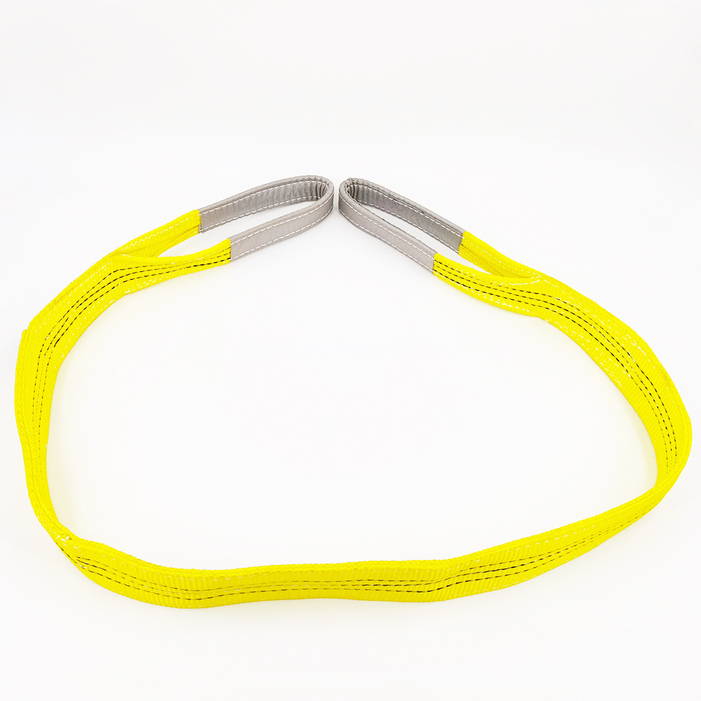 VINEET Industrial belt 3 tons yellow flat custom polyester crane lifting sling flat webbing sling