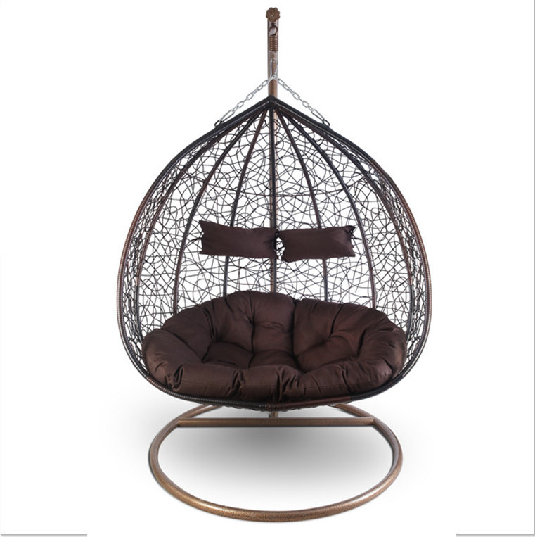 Hot Sale New design PE rattan garden relax hanging chair patio swing chair with good quality