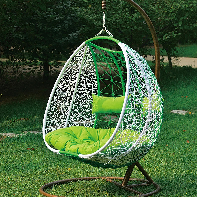 Hot Sale New design PE rattan garden relax hanging chair patio swing chair with good quality