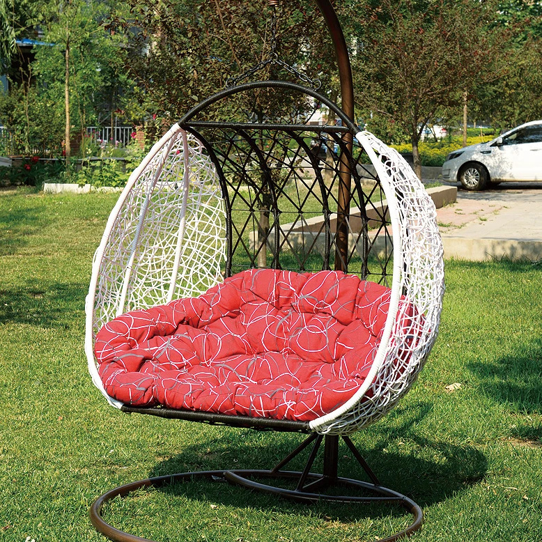 Hot Sale New design PE rattan garden relax hanging chair patio swing chair with good quality