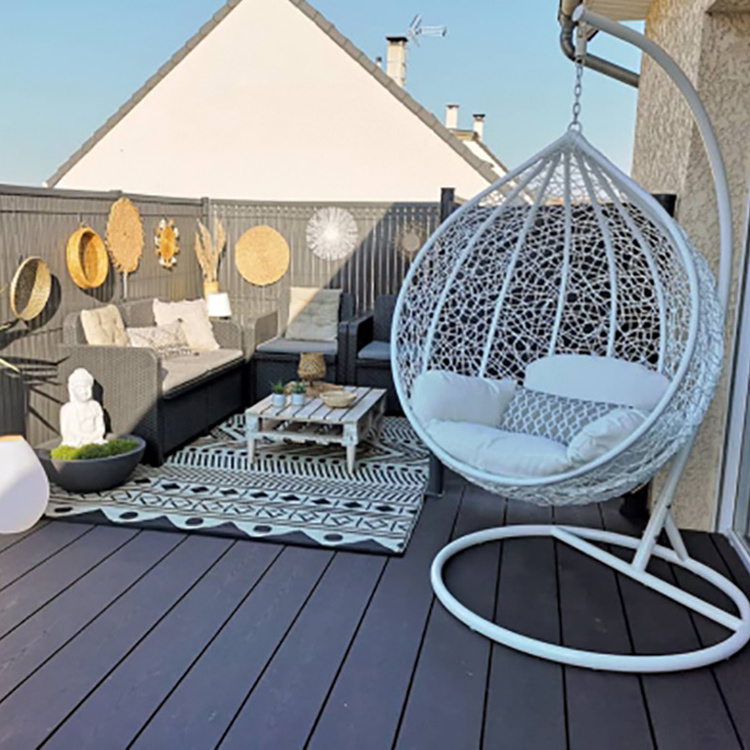 Outdoor Luxury Swing Chair Hanging Inside Rattan Furniture Egg Balcony Double Garden Without Stand Natural Basket Single