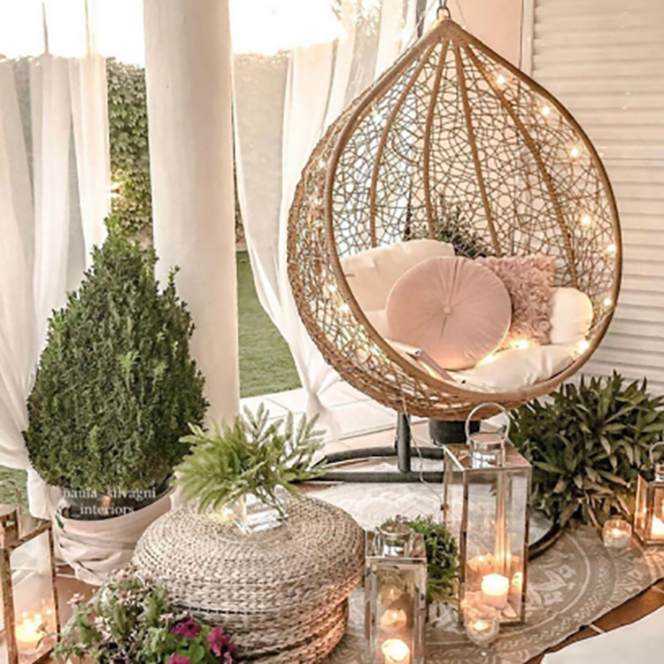 Basket Chair Rattan Swing Egg Grey Pink Type Teardrop Oval Buy Pod Adult Black Floor Parts Steel Suspended Taupe Tear Drop