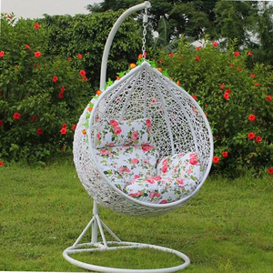 Adult Swing For Home Garden Swings 4 Seat Luxury Outdoor Hangers Rattan Without Stand 2 Seater Brown Double Hanging Chair