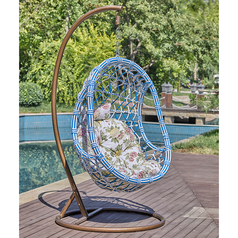 Gold Two Person Hanging Swing Chair For Bedroom Automatic Hammock Egg Glass Swings Adults Indoor Wrought Iron Importer