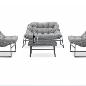 Classic Morden Best Sale Rattan Grey Sofa Set Comfortable Outdoor Home Garden Patio Furniture