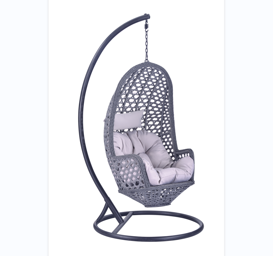 Outdoor garden patio Furniture Indoor factory hot sale model Wicker pe Rattan Adult Patio swings Hanging Egg  Chair