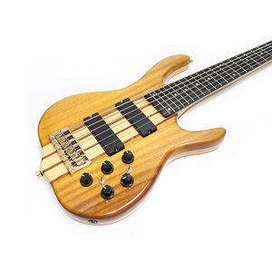 oem wholesale price chinese neck through body korea 6 strings professional electric bass guitar