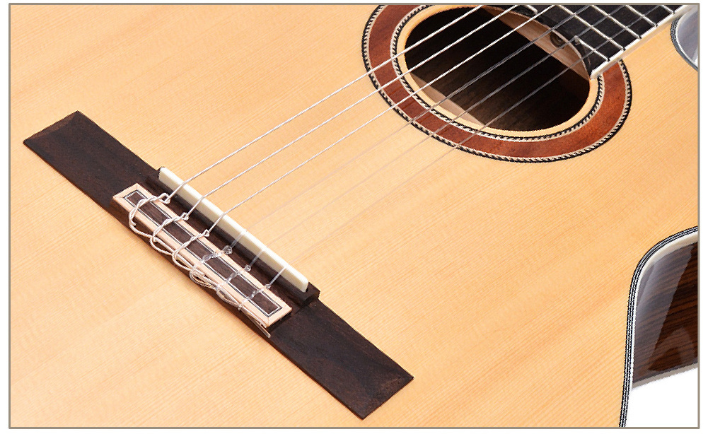 39 Inch 4/4 Size Custom Cutaway Nylon String Electric Classical Guitar CG-220 Made in China Factory Wholesale Price