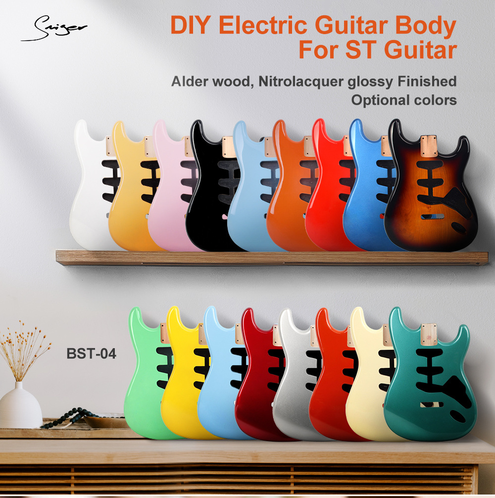 Wholesale ST/TL alder electric guitar body guitar neck with DIY guitar kit