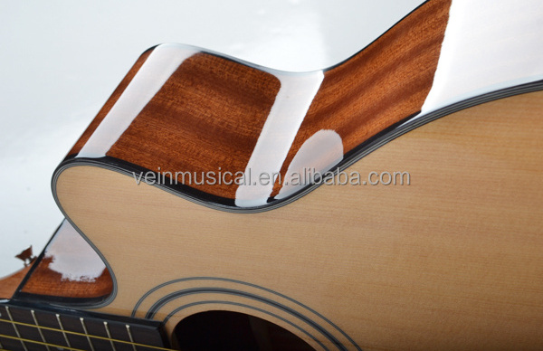 China wholesale factory price OEM High quality wood 4 string electric acoustic bass guitar