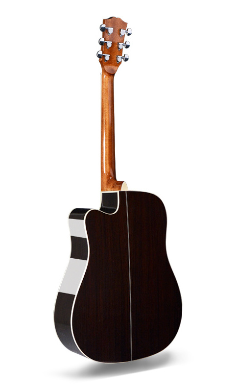 China OEM manufacturer custom logo brand solid Cedar and rosewood acoustic guitar